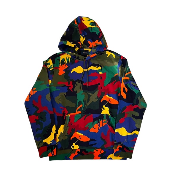 polo pony camo hoodie